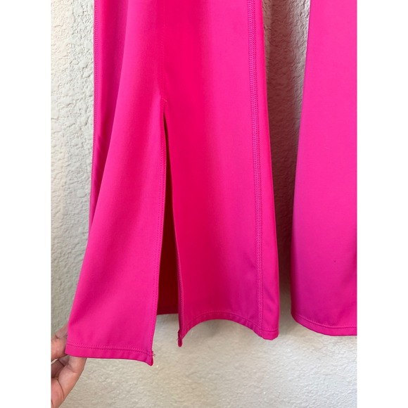 NWOT Joy Lab Pink High Waist Flared Leggings Athletic Pants Medium - Picture 3 of 6